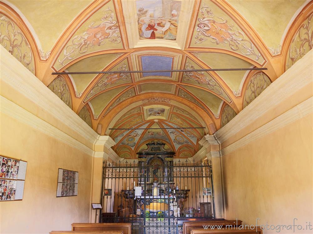 Trivero (Biella, Italy) - Interior of the Old Church of the Sanctuary of the Virgin of the Moorland